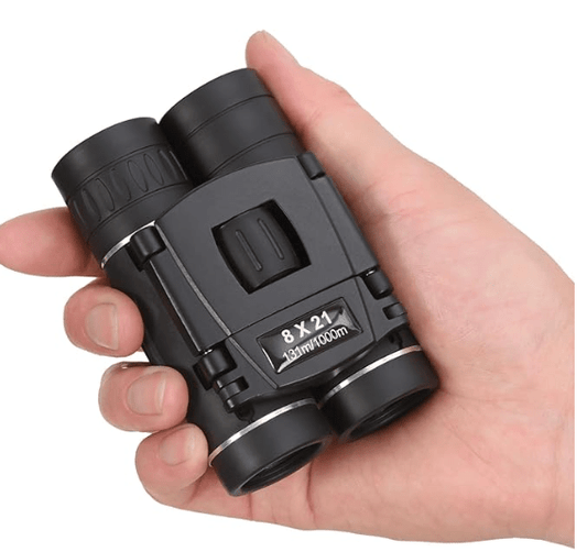 8x21 Mini Pocket Binoculars, Lightweight and Foldable, Easy Focus Compact Binoculars for Adults and Kids, Ideal for Bird Watching, Opera Concerts, Travel, Hiking, Outdoor Views, and Football Games - Rando Lover