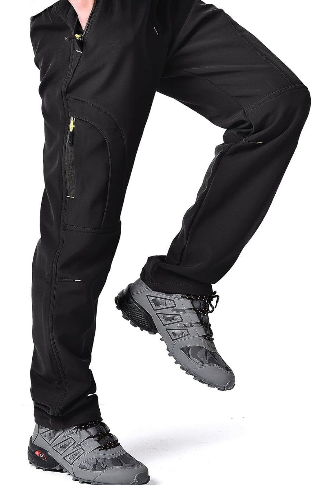 Toomett Men's Hiking Snow Pants – Insulated, Fleece - Lined Winter Skiing and Outdoor Pants, Water - Repellent, Ideal for Camping, Walking, and Fishing - Rando Lover