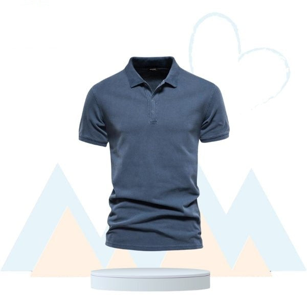 ClassFit - Polo de Randonnée en Coton - Homme - Respirant et Agréable - Rando Lover