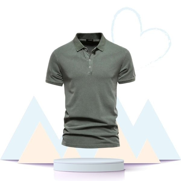 ClassFit - Polo de Randonnée en Coton - Homme - Respirant et Agréable - Rando Lover