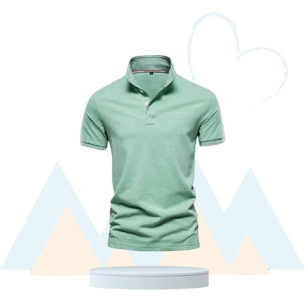 ElegantWear - Polo de Randonnée en Coton - Homme - Rando Lover