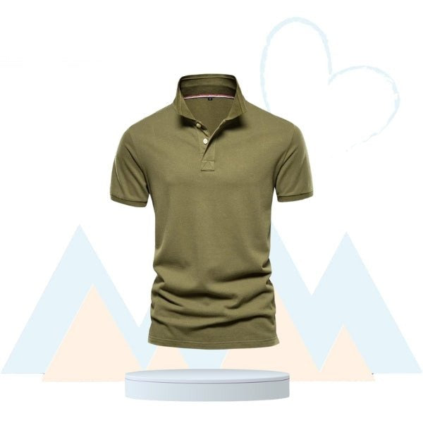 ElegantWear - Polo de Randonnée en Coton - Homme - Rando Lover