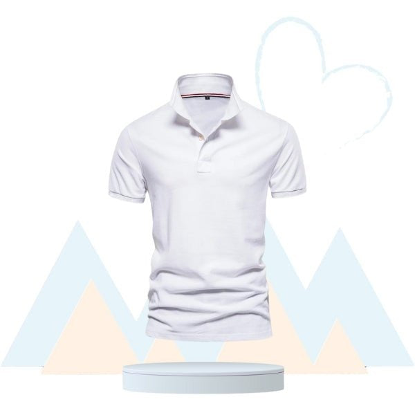 ElegantWear - Polo de Randonnée en Coton - Homme - Rando Lover