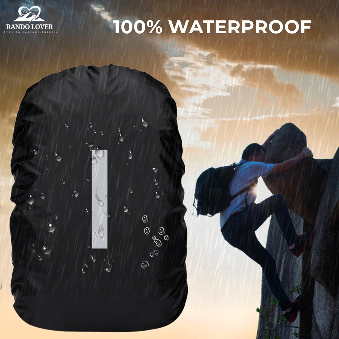 Housse de sac à dos Imperméable et Réflechissante Noire - ProtectMax - Randolover