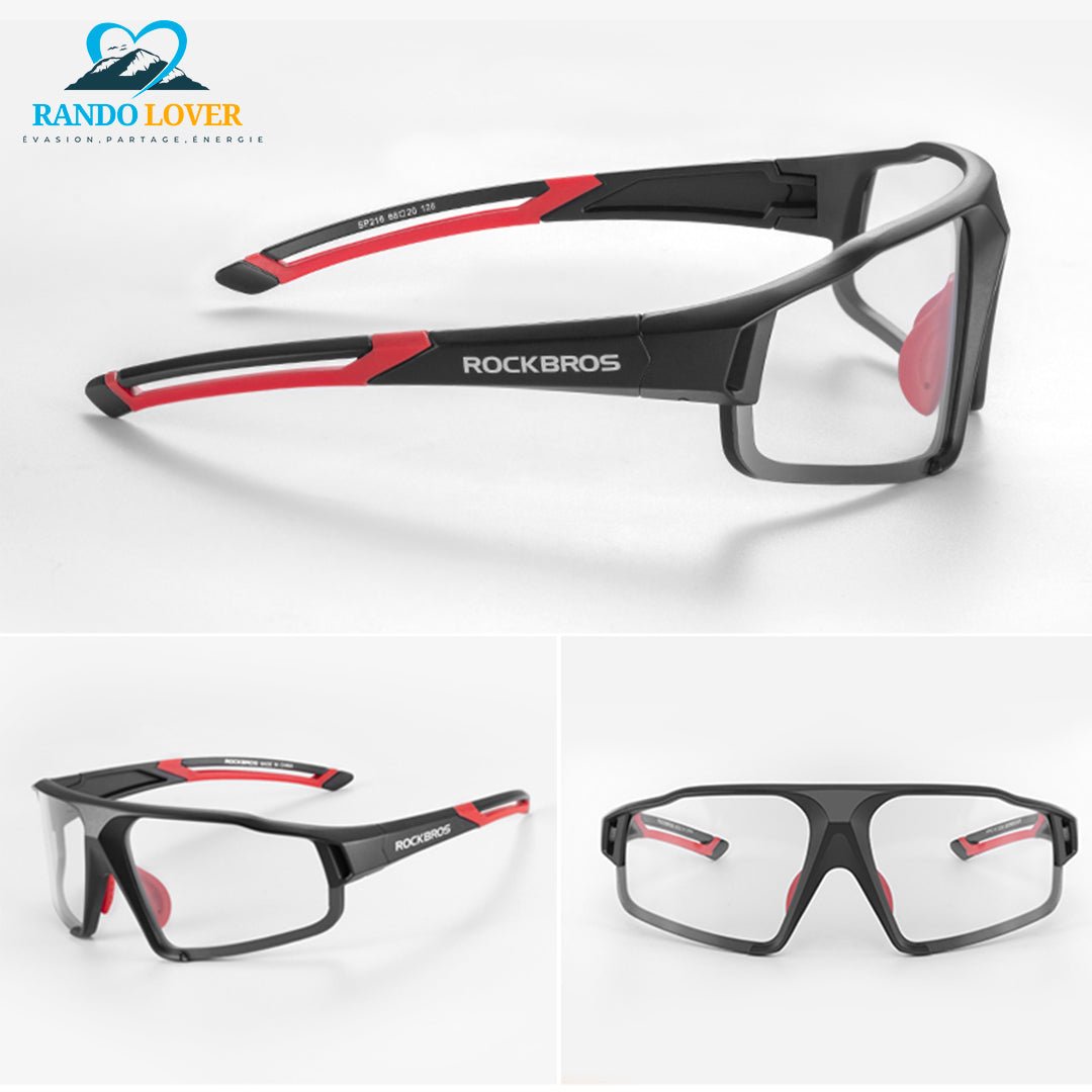 Lunettes de soleil photochromiques pour randonnée Rouge – Maxiconfort - Randolover