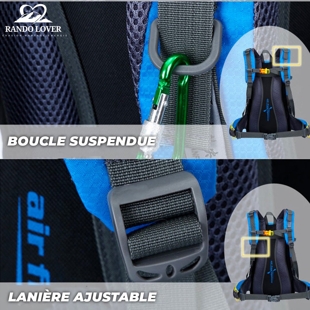 Sac à dos de Randonnée Bleu Foncé - Exploration Max - Randolover