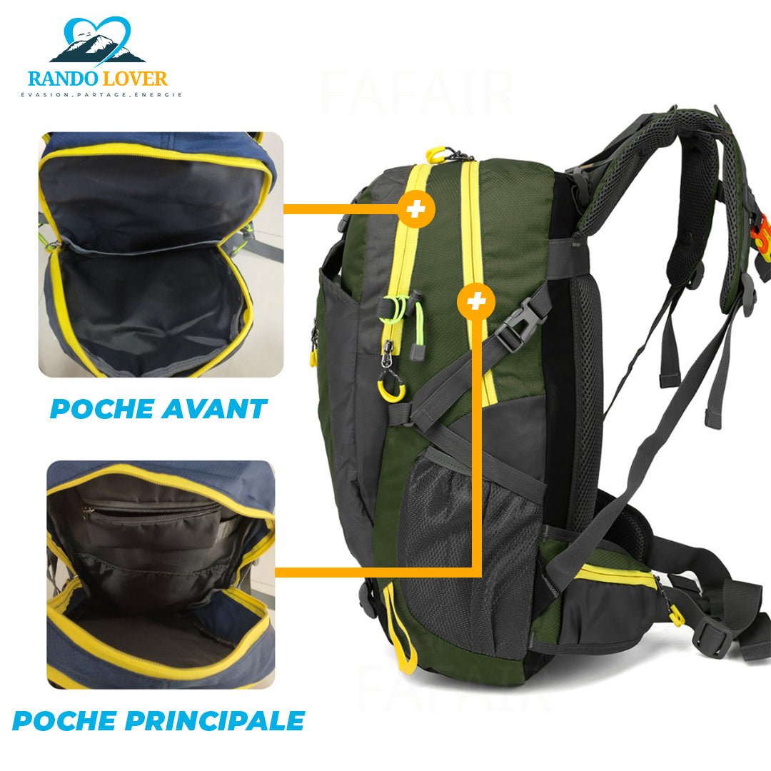 Sac à dos de Randonnée Turquoise - Exploration Max - Randolover