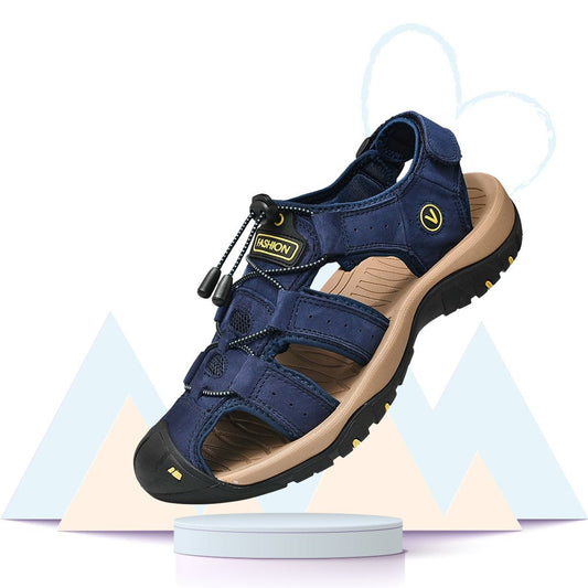 Sandales Randonnée Bleues Marines Homme - Adventure+ - Randolover