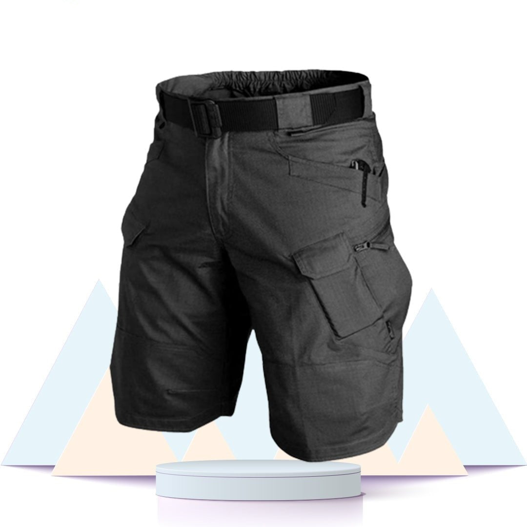 Short Cargo de Randonnée Noir - Explorateur+ - Homme - Randolover