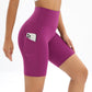 Short de Sport Respirant Taille Haute pour Femme - Fitness, Marche, Yoga - Rando Lover