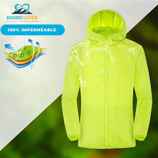 Veste Coupe-vent et imperméable Vert - Simplicité - Randolover